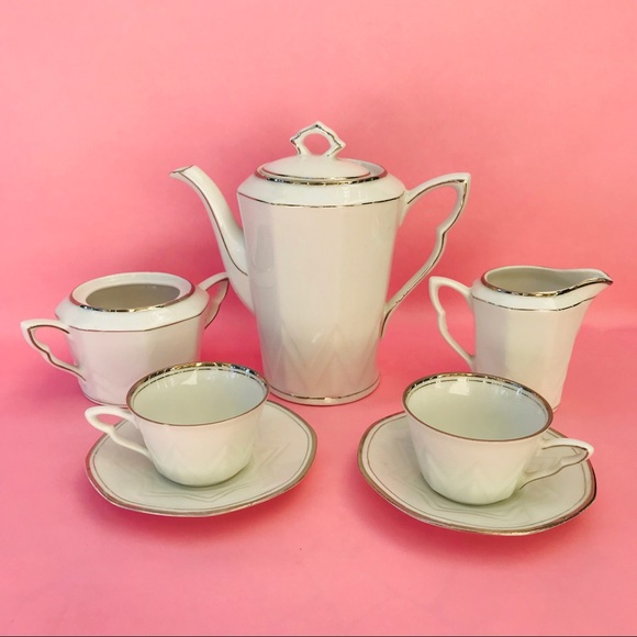 winterling Other - Vintage white/silver Winterling Bavaria coffee set